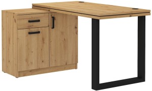 Rohový psací stůl Malta 140 Dub Artisan