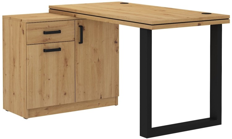 Rohový psací stůl Malta 140 Dub Artisan