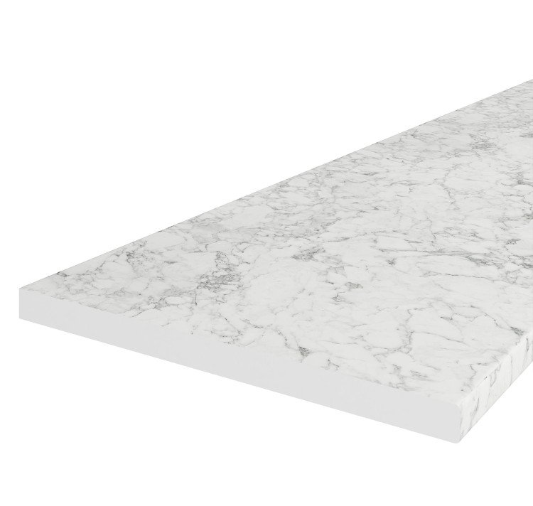Bílá mramorová pracovní deska 120x3,8 cm na míru