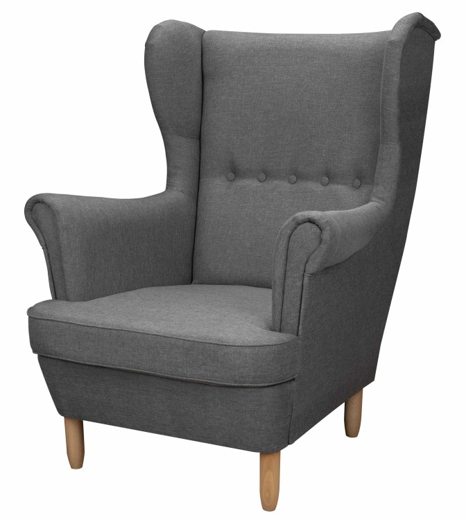 Denver křeslo ušák grafitové