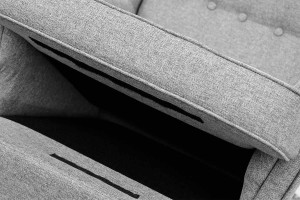 Denver křeslo ušák grafitové