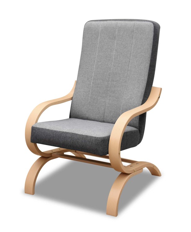 Křeslo Girona H02 šedá/grafitová finca