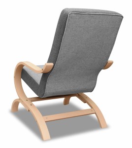 Křeslo Girona H02 šedá/grafitová finca