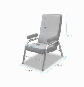 Kovové křeslo Lile šedý/Graphite
