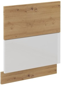 Čelo myčky s vnějším panelem ARTISAN 60 cm Bílá/Dubová