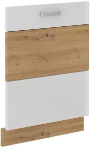 Čelo myčky s integrovaným panelem ARTISAN 60 cm Bílá/Dubová