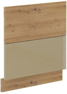 Čelo myčky s vnějším panelem ARTISAN 60 cm Cappucino/Oak