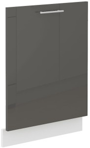 Čelo myčky s integrovaným panelem LARA 60 cm Grafitová/bílá