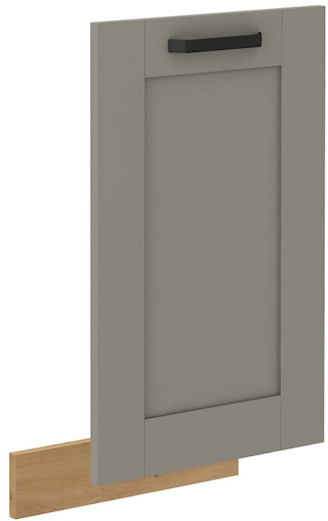 Čelo myčky s integrovaným panelem LUNA 45 cm Hlína šedý/Dub Artisan