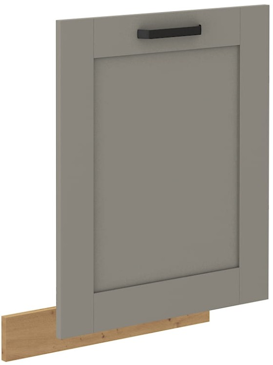 Čelo myčky s integrovaným panelem LUNA 60 cm Hlína šedý/Dub Artisan