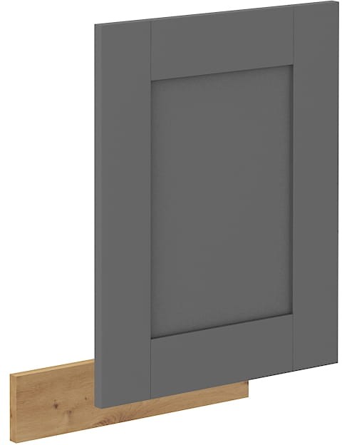 Čelo myčky s vnějším panelem LUNA 45 cm šedý/Dub Artisan