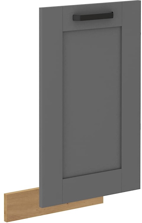 Čelo myčky s integrovaným panelem LUNA 45 cm šedý/Dub Artisan