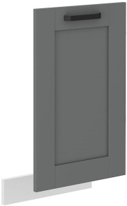 Přední část myčky s integrovaným panelem LUNA 45 cm šedá/bílá