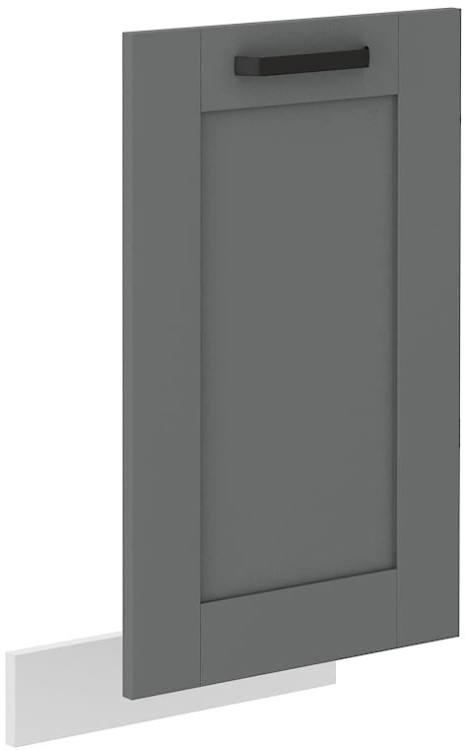 Přední část myčky s integrovaným panelem LUNA 45 cm šedá/bílá