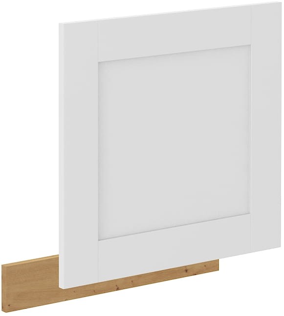 Čelo myčky s vnějším panelem LUNA 60 cm Bílý/Dub Artisan