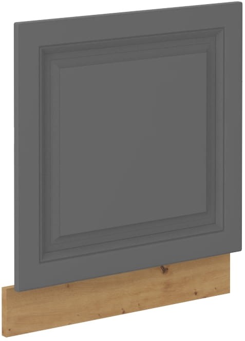 Čelo myčky s vnějším panelem STILO 60 cm šedý/Dub Artisan
