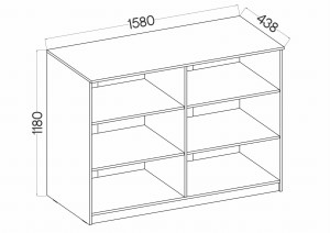 Nízká police Malta 840 Dub Artisan