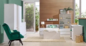 Komoda 120 cm se 3 zásuvkami Arca 06 Bílý