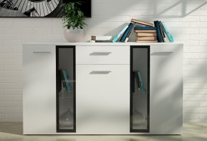 Komoda Salsa WH20 3D 1S bílá