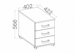 Malta 201 Světle šedý podstavec na kolečkách