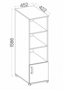 Malta 220 vysoký podstavec dub Artisan