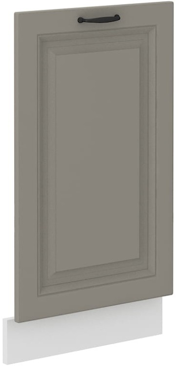 Čelo myčky s integrovaným panelem STILO 45 cm Hlína šedý/Bílý