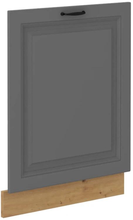 Čelo myčky s integrovaným panelem STILO 60 cm šedý/Dub Artisan