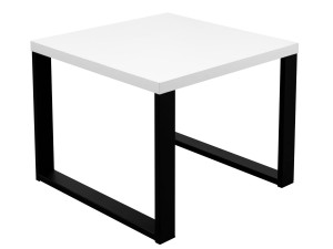Konferenční stolek LOFT 58x58 Bílá/černá
