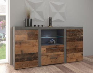 Komoda Rumba se 2 zásuvkami OLDMAT20 2D 2S Old Style/Matera s LED