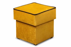 Merida Lounge Set Pohovka s křeslo s podnožkou Žlutá