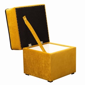 Merida Lounge Set Pohovka s křeslo s podnožkou Žlutá