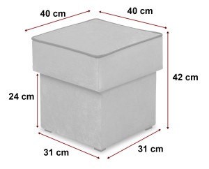 Merida Lounge Set Pohovka s křeslo s podnožkou Tmavě zelená