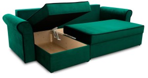 Rozkládací sedací souprava Trevor s 2x křesla Tmavě zelená