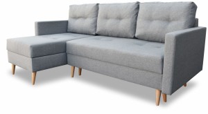Rohová pohovka s funkcí spaní Malmö šedý