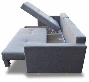 Rohová pohovka s funkcí spaní Malmö šedý