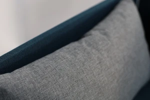 Jednolůžková postel s boxem Hirek 90x200 Tyrkysová/Šedá