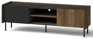 RTV skříň 150 cm Prestigo P7 2D Černý ořech/San Sebastian