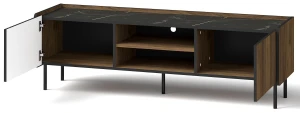 RTV skříň 150 cm Prestigo P7 2D Černý ořech/San Sebastian
