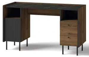 Psací stůl 135 cm Prestigo P9 Černý ořech/San Sebastian