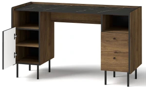 Psací stůl 135 cm Prestigo P9 Černý ořech/San Sebastian