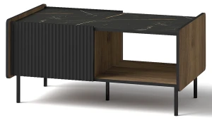 Konferenční stolek Prestigo P11 Černá/Ořech/San Sebastian