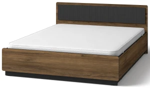 Manželská postel 160x200 s matrací Prestigo P13 Černý Walnut/San Sebastian