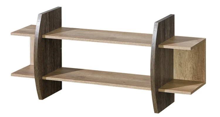 Dvoupatrová nástěnná police Romero R13 Dub Canyon/Arusha