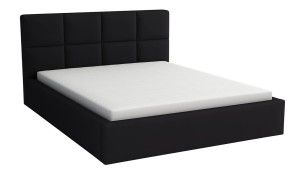 Manželská postel s úložným prostorem s matrací 160x200 - Alaska Černá
