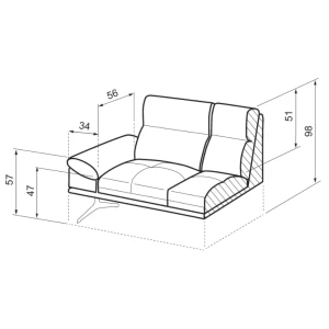 Velká pravá rozkládací rohová sedačka do obývacího pokoje Galaxy Pink