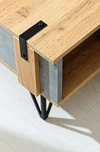 Komoda Lofter LO5 Betonový Millenium dub Wotan 135 cm do obývacího pokoje a ložnice