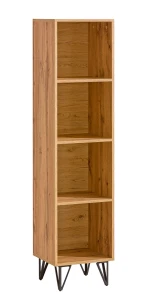 Otevřená knihovna do obývacího pokoje a ložnice 35 cm Lofter LO10 Dub Wotan