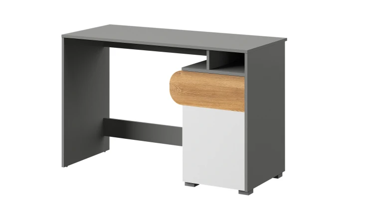 Psací stůl pro mládež Carini CA8 Dub Nash/bílá Brilliant/Grafit