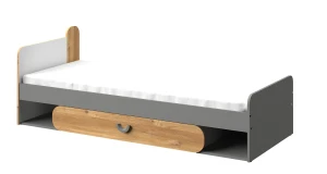 Postel pro mladé 80x190 s matrací Carini CA11 Nash Dub/bílá Brilliant/Grafit