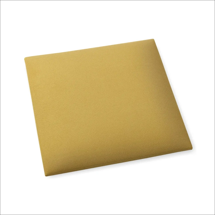 Čalouněný nástěnný panel 3D 40x40 žlutá